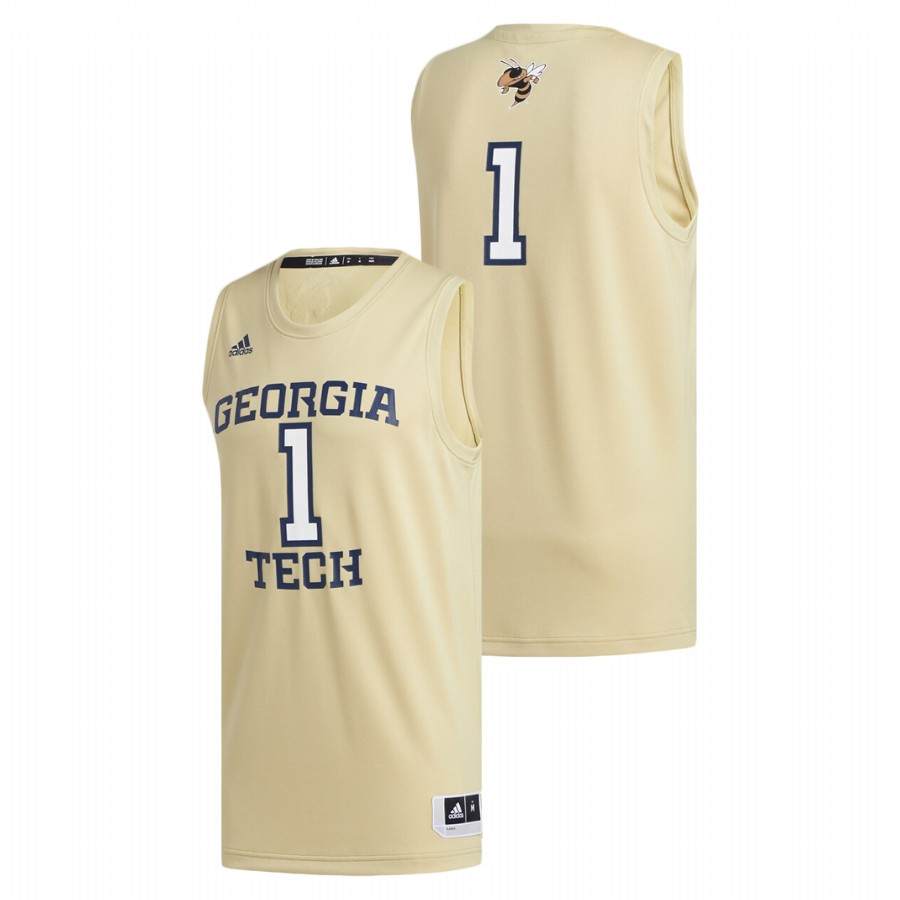 Men's Georgia Tech Yellow Jackets Gold Basketball Swingman Jersey