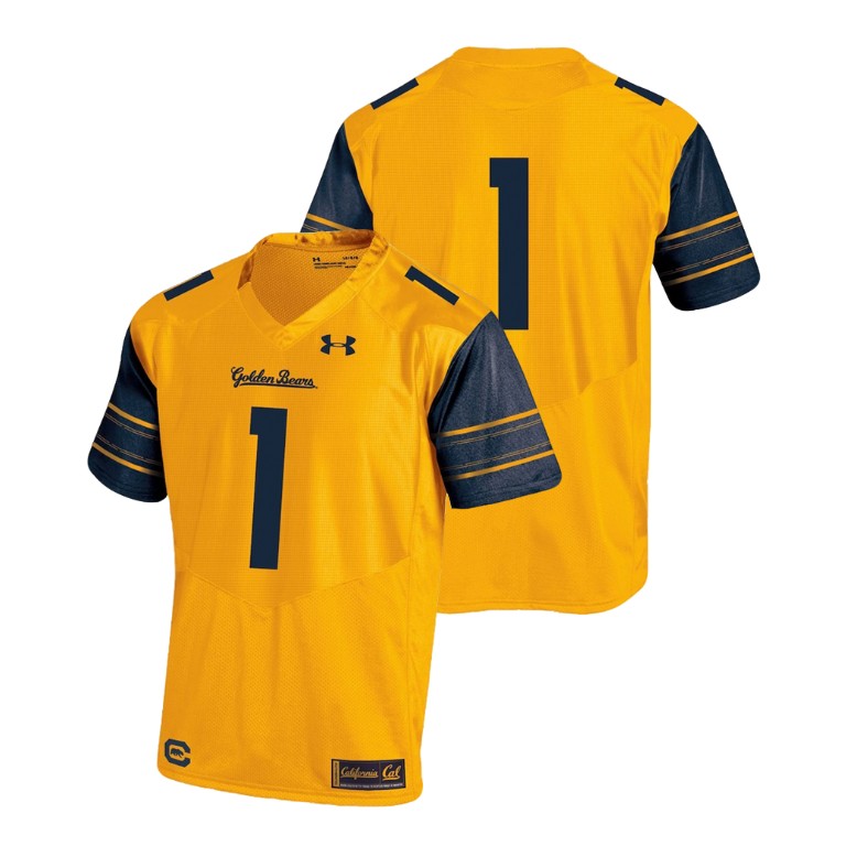 Men's Gold Under Armour College Football California Golden Bears Performance Premier Jersey