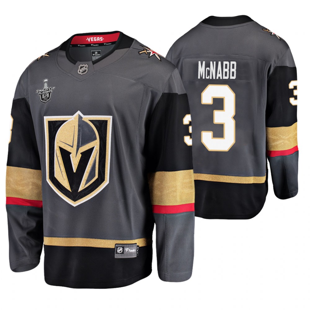 Men's Golden Knights #3 Brayden McNabb Stanley Cup Playoffs Breakaway Jersey