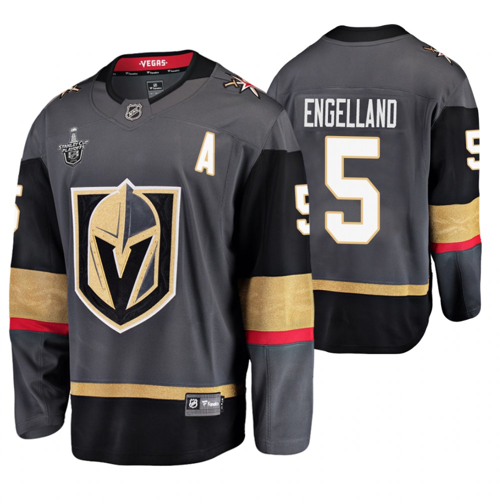 Men's Golden Knights #5 Deryk Engelland Stanley Cup Playoffs Breakaway Jersey