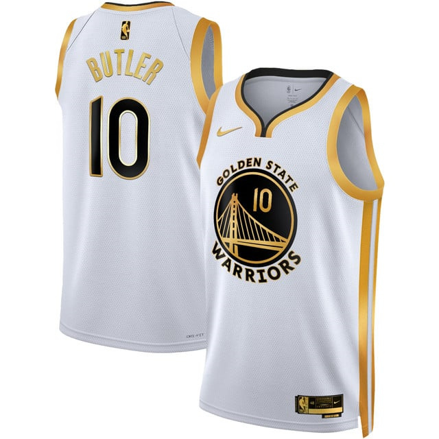 Men's Golden State Warriors 2025 Swingman Jersey #10 JIMMY BUTLER