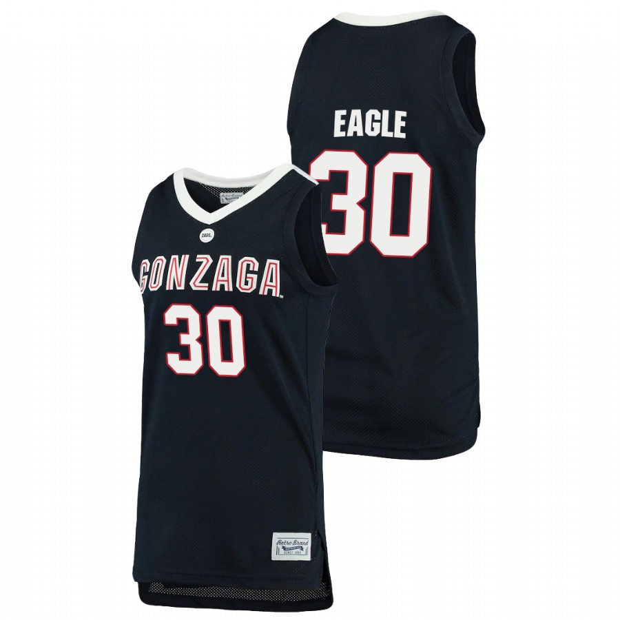 Men's Gonzaga Bulldogs Abe Eagle 2021 Original Retro Brand Jersey Navy