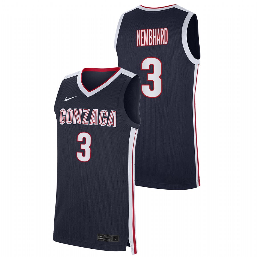 Men's Gonzaga Bulldogs Andrew Nembhard 2021 Replica Jersey Navy
