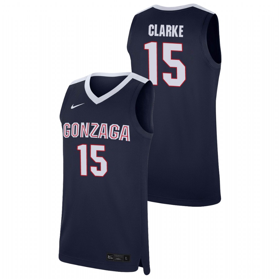 Men's Gonzaga Bulldogs Brandon Clarke Replica College Basketball Jersey Navy