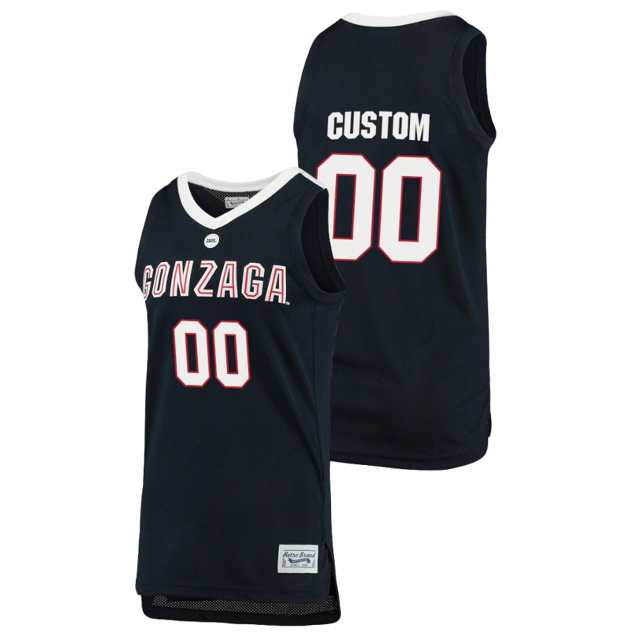 Men's Gonzaga Bulldogs Custom 2021 Original Retro Brand Jersey Navy