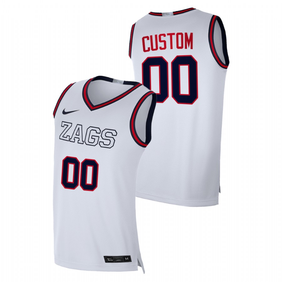 Men's Gonzaga Bulldogs Custom 2021 Swingman Jersey White