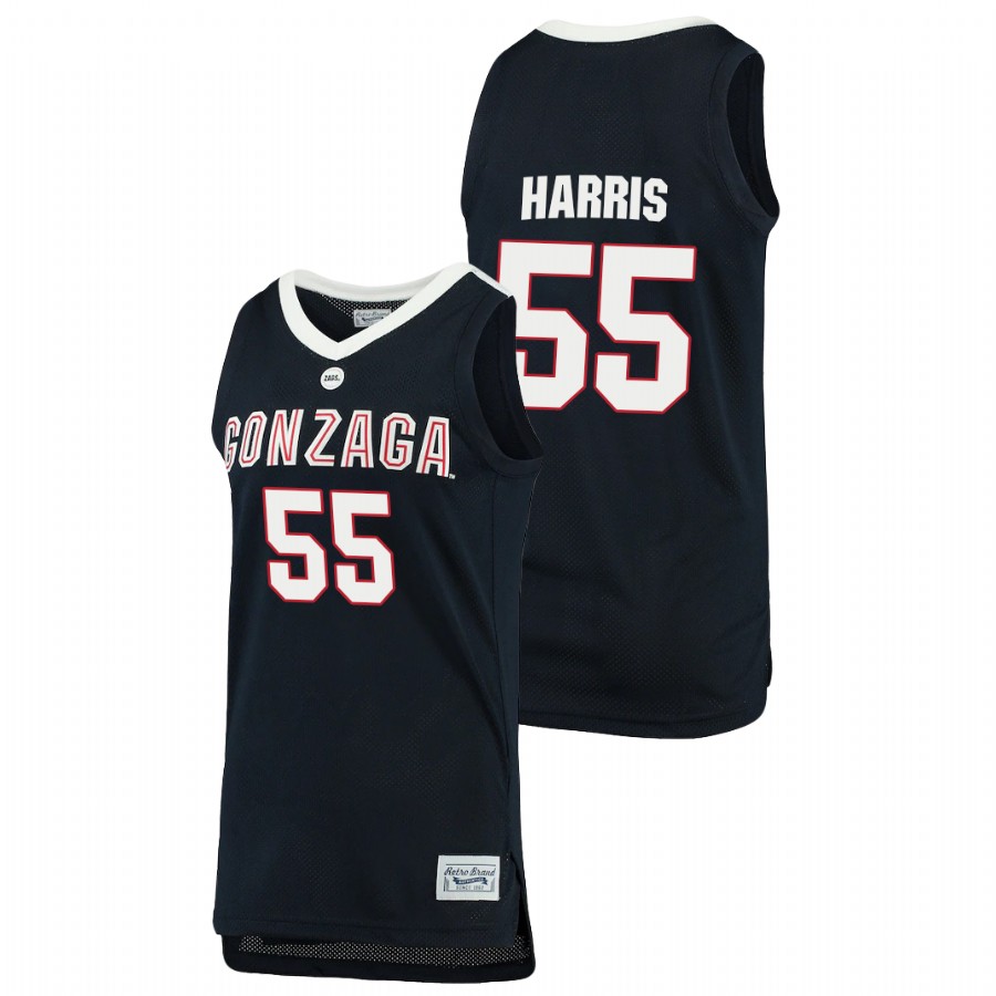 Men's Gonzaga Bulldogs Dominick Harris 2021 Original Retro Brand Jersey Navy