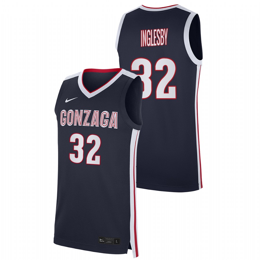 Men's Gonzaga Bulldogs Evan Inglesby 2021 Replica Jersey Navy