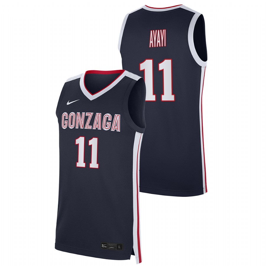 Men's Gonzaga Bulldogs Joel Ayayi 2021 Replica Jersey Navy