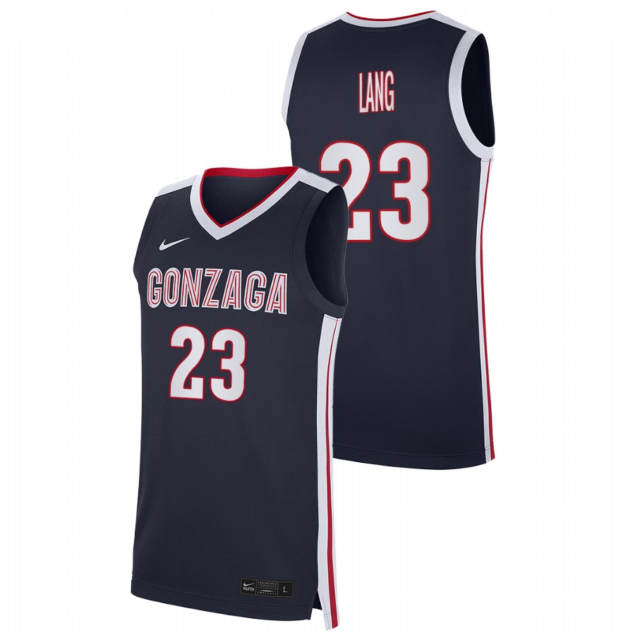 Men's Gonzaga Bulldogs Matthew Lang 2021 Replica Jersey Navy