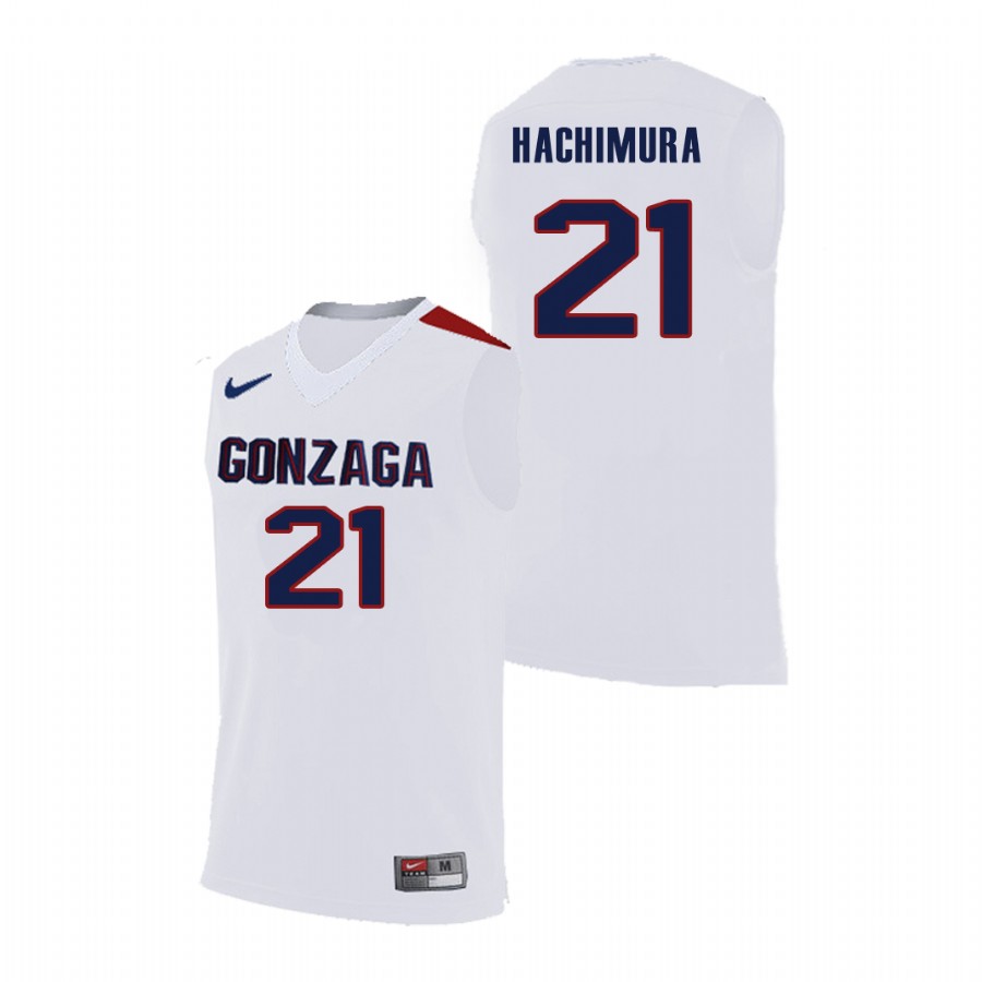 Men's Gonzaga Bulldogs White Rui Hachimura College Basketball Nike Jersey