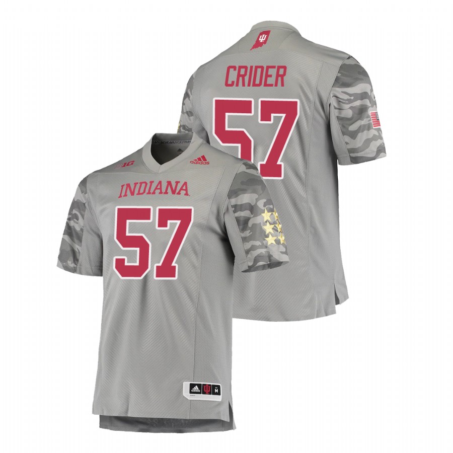 Men's Gray Indiana Hoosiers Harry Crider Premier Football Jersey