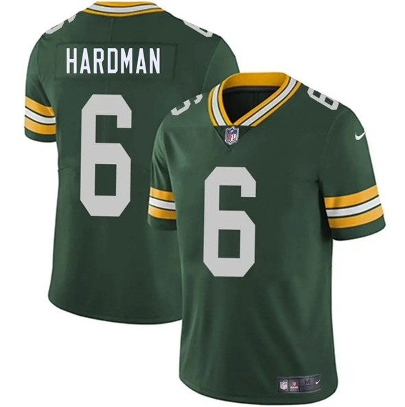 Men's Green Bay Packers #6 Mecole Hardman Green 2025 Vapor Untouchable Limited Football Stitched Jersey