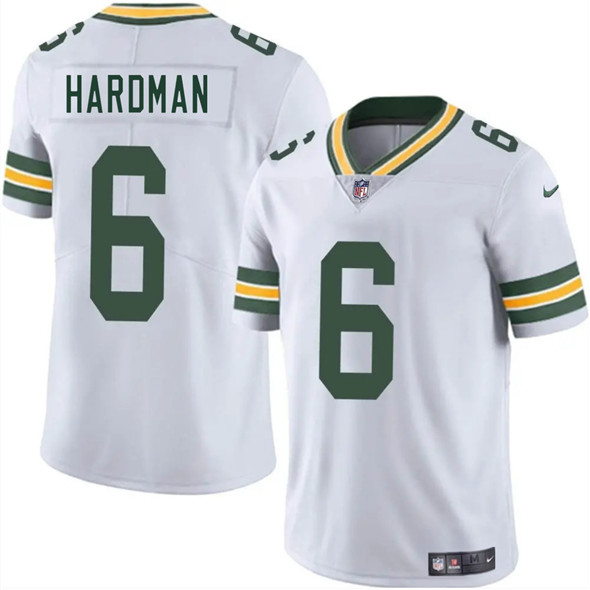 Men's Green Bay Packers #6 Mecole Hardman White 2025 Vapor Untouchable Limited Football Stitched Jersey