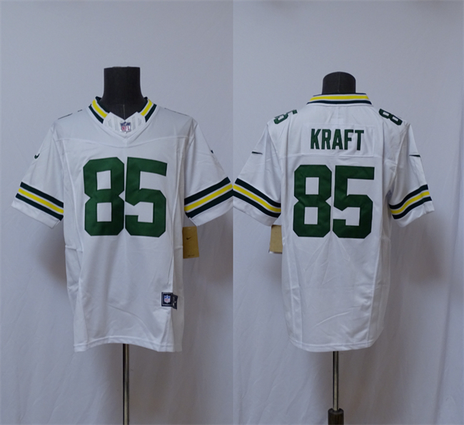 Men's Green Bay Packers #85 Tucker Kraft White Vapor 2025 F.U.S.E. Limited Football Stitched Jersey