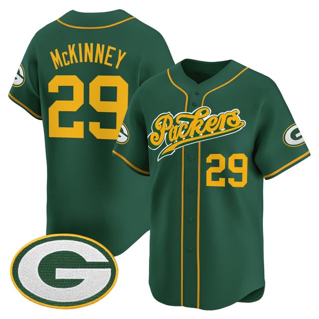 Men's Green Bay Packers 2025 Vapor Baseball Jersey V2 #29 Xavier McKinney
