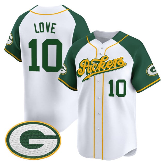 Men's Green Bay Packers 2025 Vapor Baseball Jersey V2 alternate #10 Jordan Love