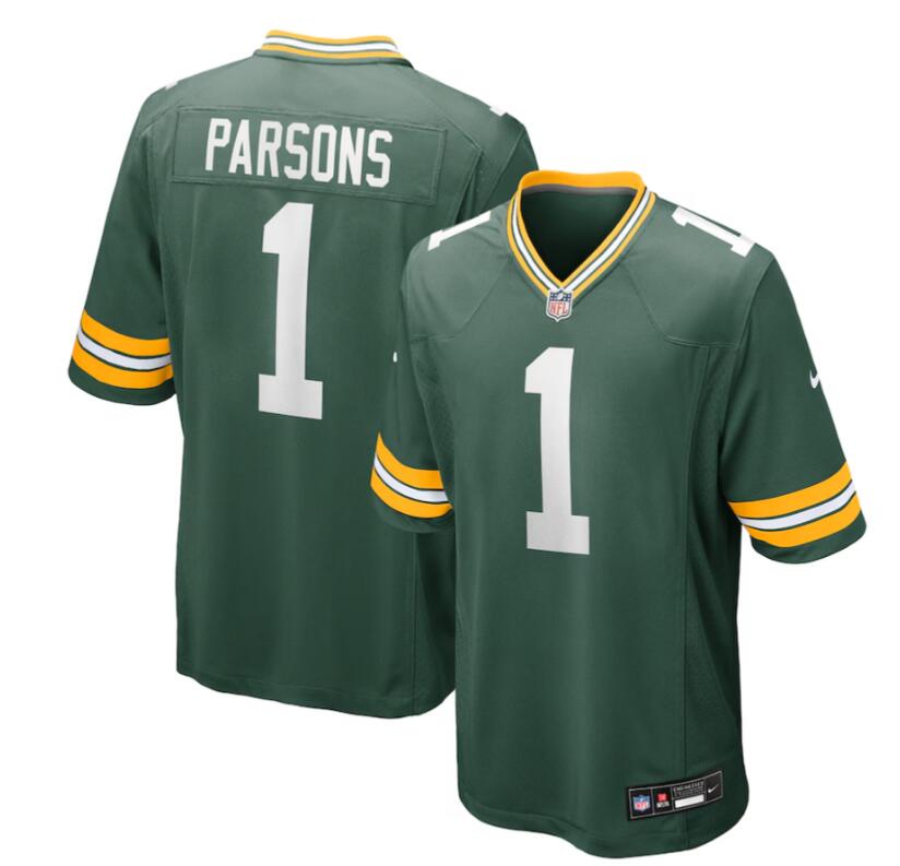 Men's Green Bay Packers Micah Parsons Nike Green Game Player Jersey