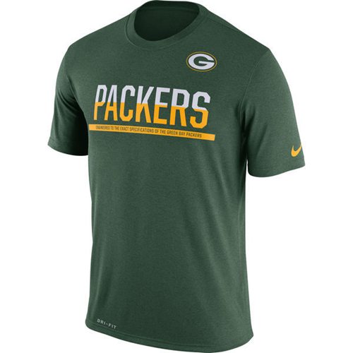 Men's Green Bay Packers Nike Practice Legend Performance T-Shirt Green