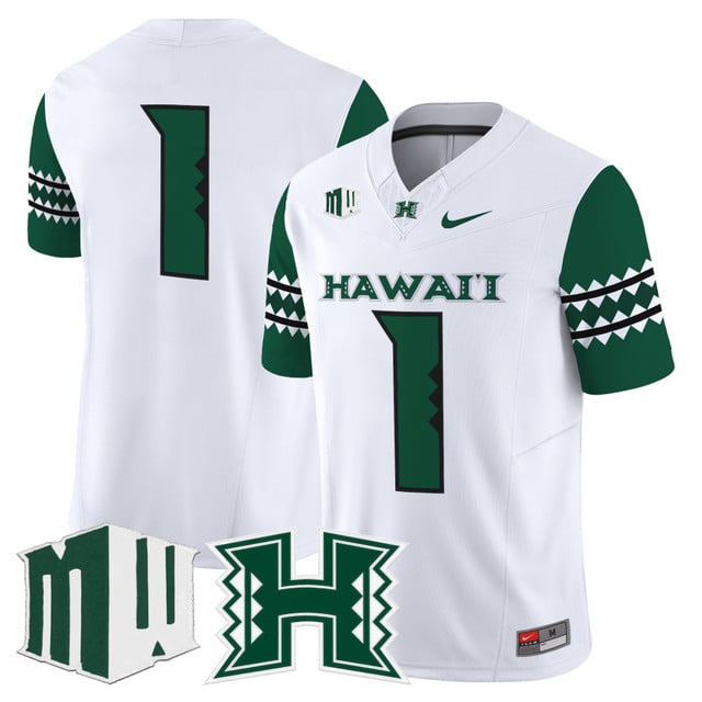 Men's Hawai'i Rainbow Warriors 2025 Vapor Limited Jersey #1