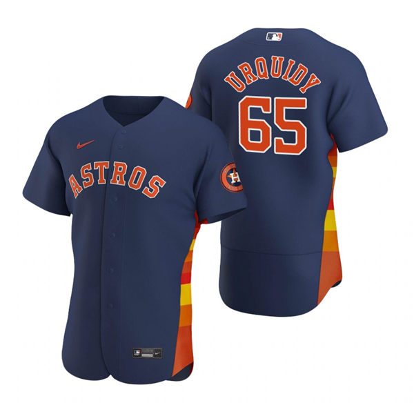 Men's Houston Astros #65 Jose Urquidy Nike Navy Alternate Flexbase Jersey