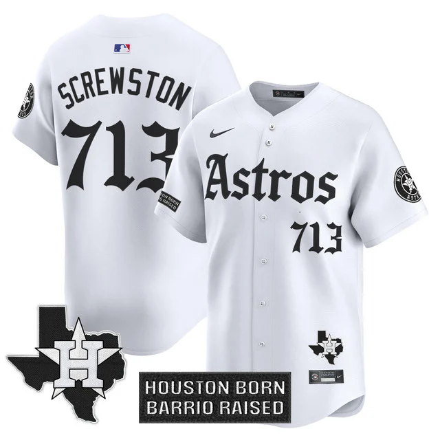 Men's Houston Astros 'Gothic Edition' Vapor Premier Limited Jersey WHITE #713 SCREWSTON.webp