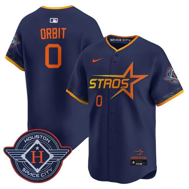 Men's Houston Astros 2025 City Connect Vapor Limited Jersey #0 ORBIT