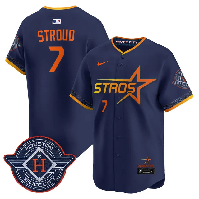 Men's Houston Astros 2025 City Connect Vapor Limited Jersey #7 STROUD