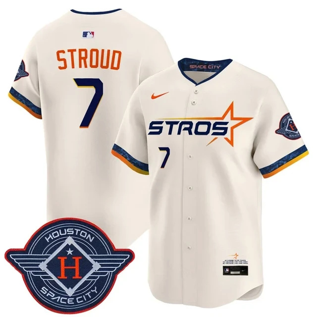 Men's Houston Astros 2025 City Connect Vapor Limited Jersey CREAM #7 STROUD