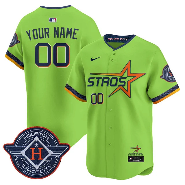 Men's Houston Astros 2025 City Connect Vapor Limited Jersey CUSTOM