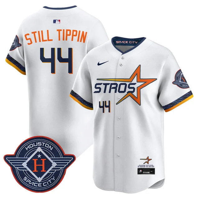 Men's Houston Astros 2025 City Connect Vapor Limited Jersey WHITE #44 STILLYIPPIN