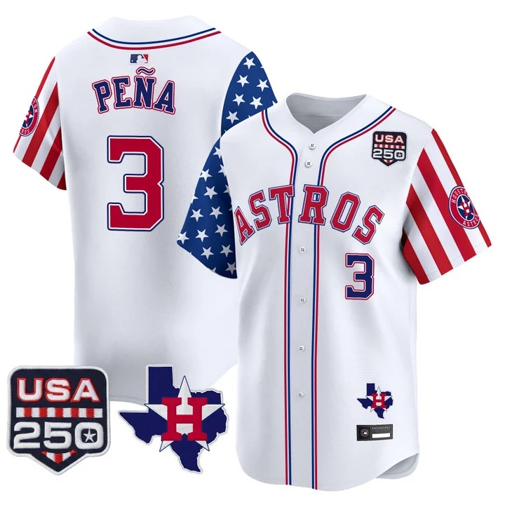 Men's Houston Astros America 250 Edition Vapor Premier Limited Jersey #3 JEREMY PENA