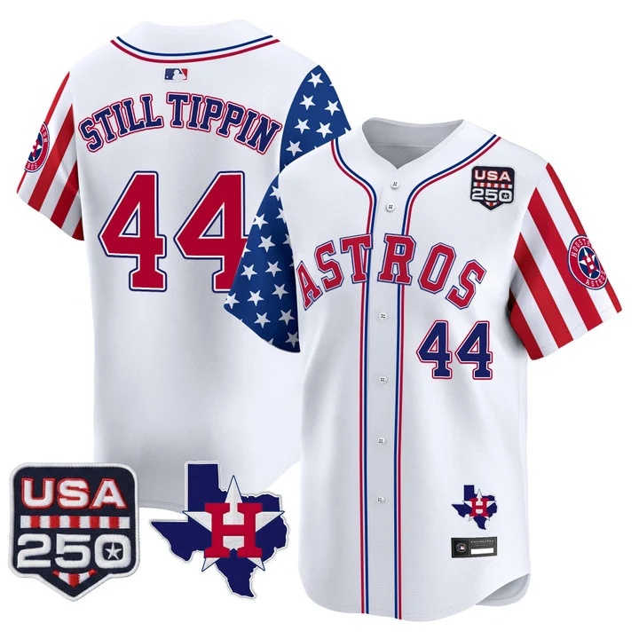Men's Houston Astros America 250 Edition Vapor Premier Limited Jersey #44 STILL TIPPIN