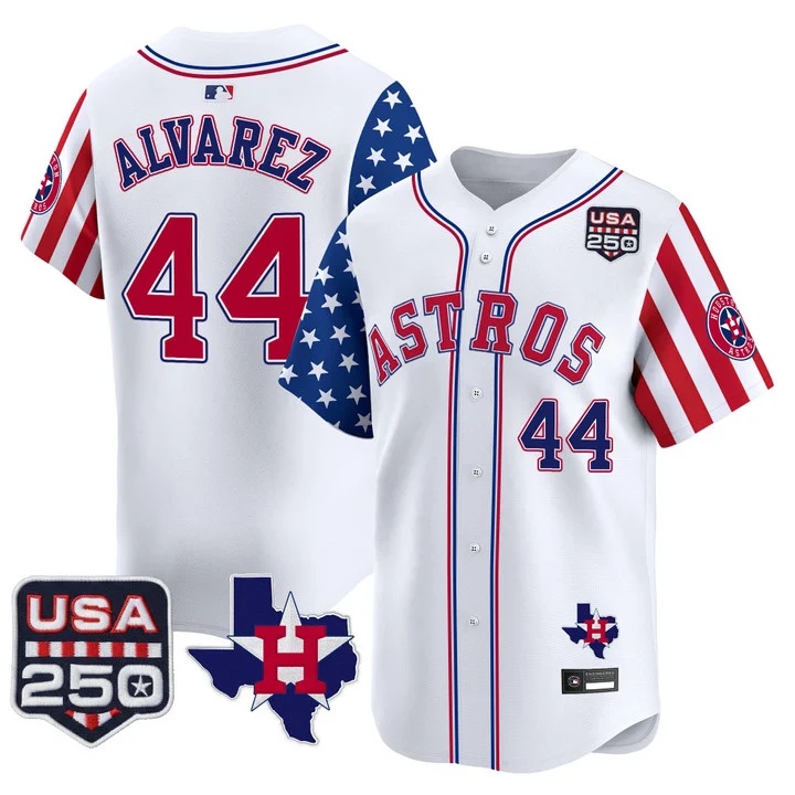 Men's Houston Astros America 250 Edition Vapor Premier Limited Jersey #44 YORDAN ALVAREZ