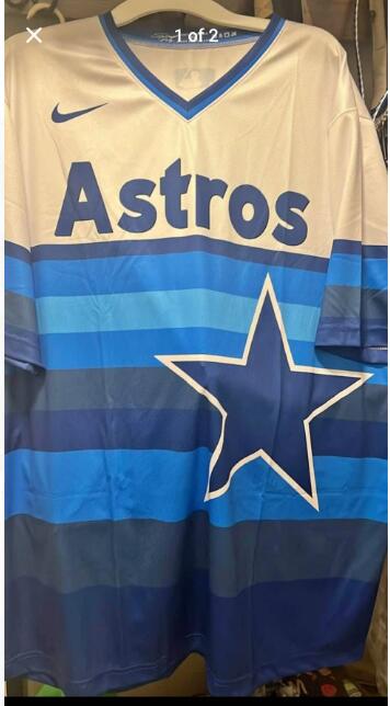 Men's Houston Astros Customized Rainbow Jersey