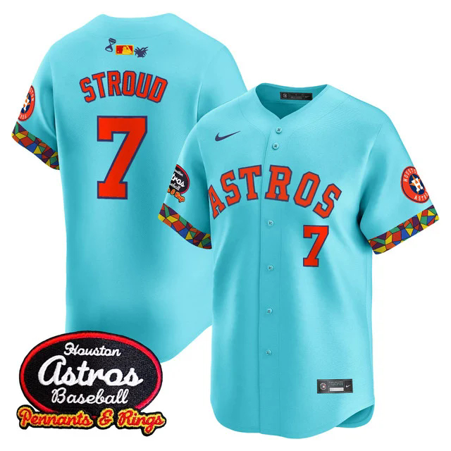 Men's Houston Astros x El Tiempo Cantina Vapor Premier Limited Jersey #7 CJ STROUD.webp