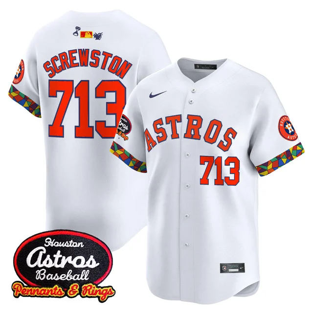 Men's Houston Astros x El Tiempo Cantina Vapor Premier Limited Jersey WHITE #713 SCREWSTON.webp