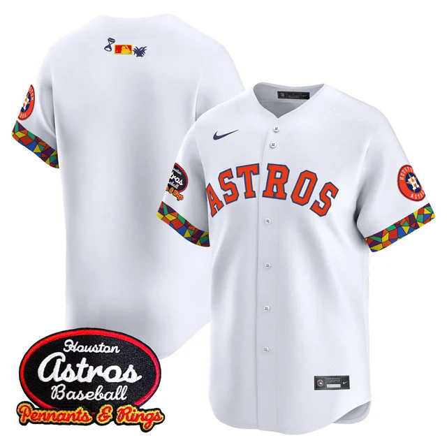 Men's Houston Astros x El Tiempo Cantina Vapor Premier Limited Jersey WHITE BLANK.webp
