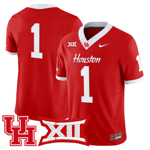 Men's Houston Cougars 2025 Vapor Limited Jersey RED#1