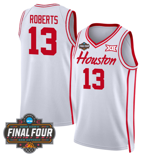 Men's Houston Cougars Men's Basketball 2425 Jersey #13 ROBERTS.webp