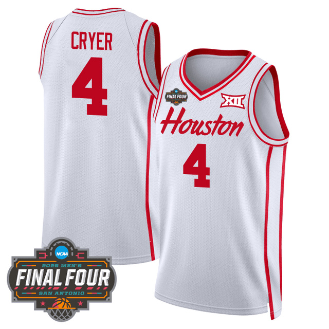 Men's Houston Cougars Men's Basketball 2425 Jersey #4 CRYER.webp