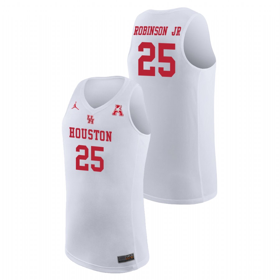 Men's Houston Cougars White Galen Robinson Jr. College Basketball Jordan Brand Jersey