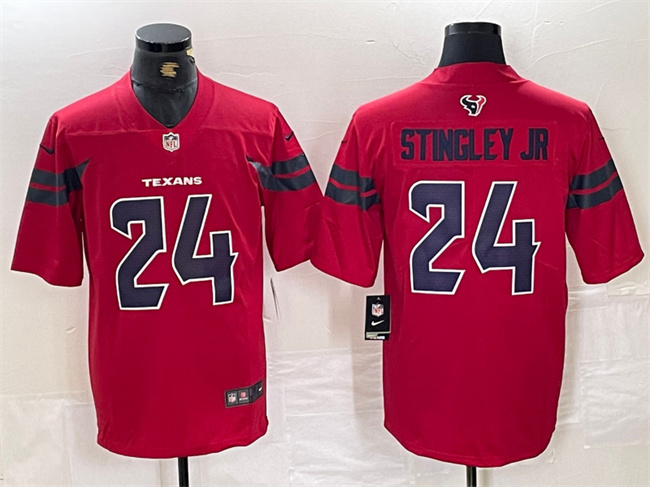 Men's Houston Texans #24 Derek Stingley Jr. Red Vapor Untouchable Football Stitched Jersey