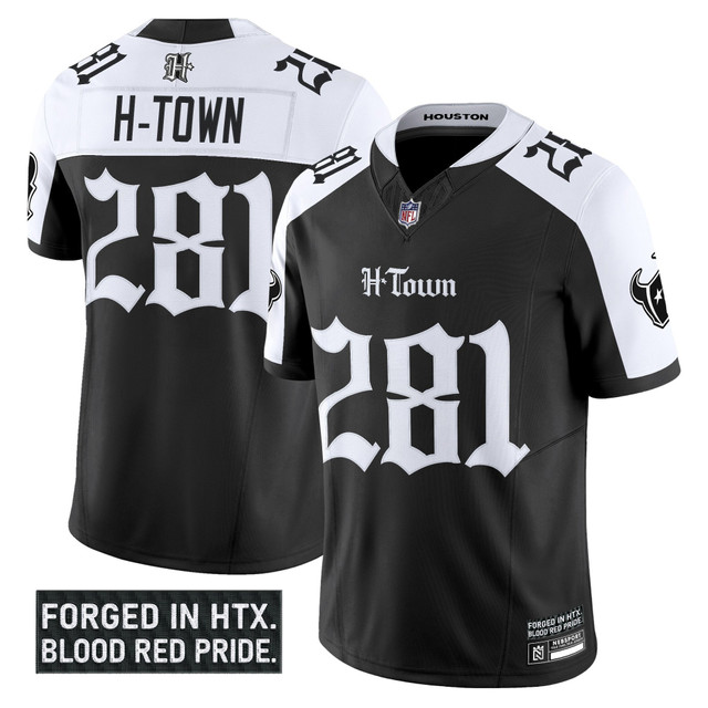 Men's Houston Texans 'Gothic Lone Star Shadows Edition' Vapor Limited Jersey - All Stitched Alternate H?Town 281