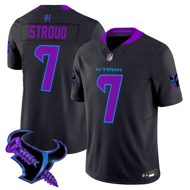 Men's Houston Texans 2025 DJ Screw Vapor Limited Jersey #7 C.J. STROUD