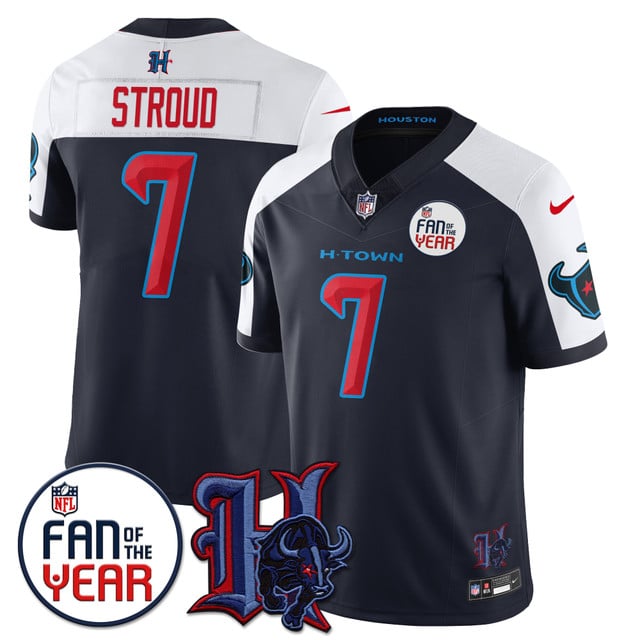 Men's Houston Texans Fan Of The Year Jersey #7 CJ. Stroud