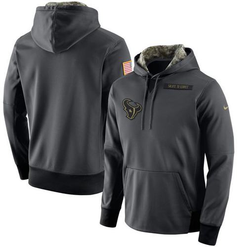 Men's Houston Texans Nike Anthracite Salute to Service Player