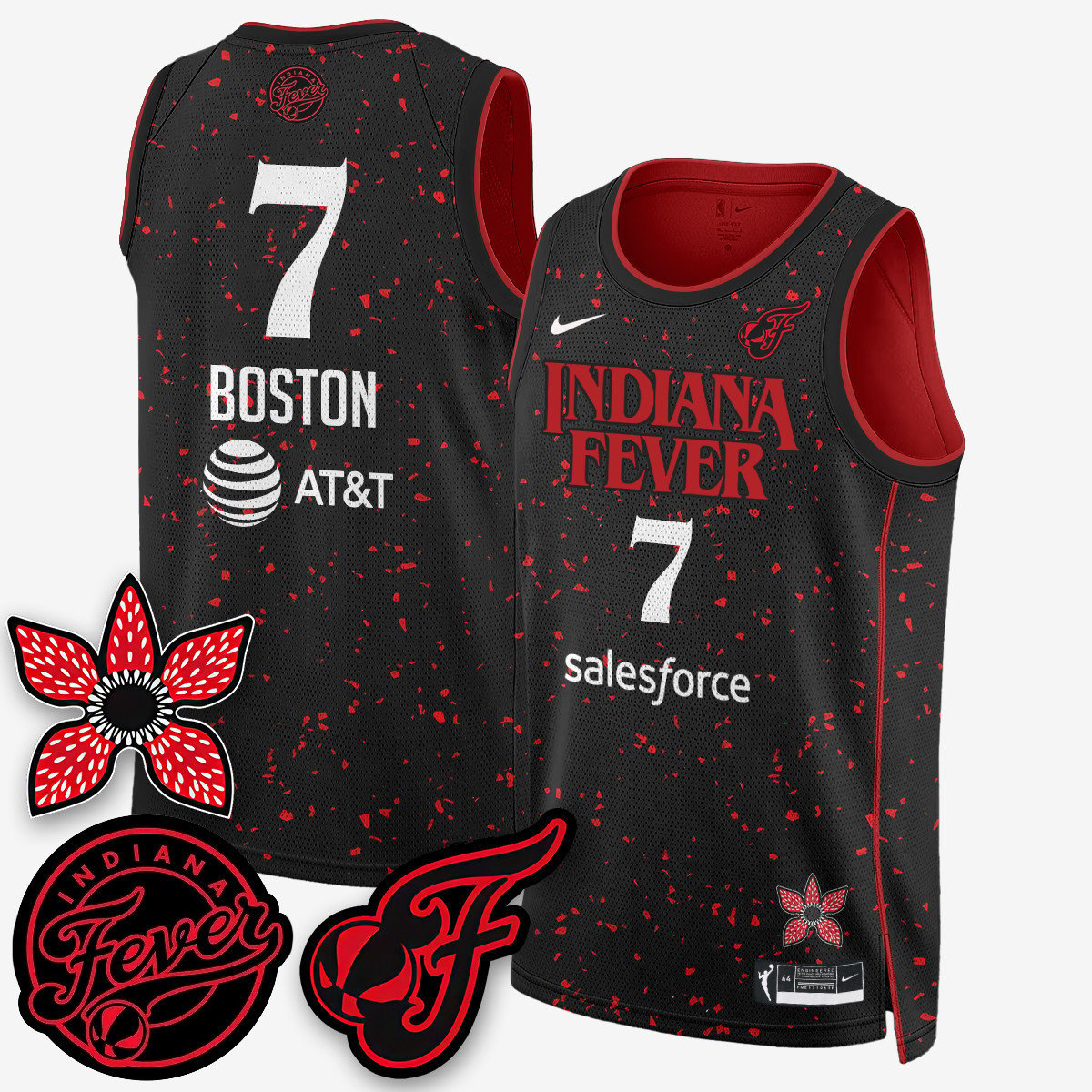 Men's Indiana Fever 'Stranger Things' Jersey #7 Aliyah Boston