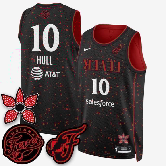 Men's Indiana Fever 'Stranger Things' Jersey black #10 Lexie Hull
