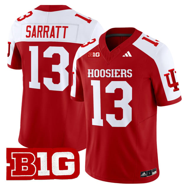 Men's Indiana Hoosiers 2025 Vapor Limited Jersey #13 Elijah Sarratt